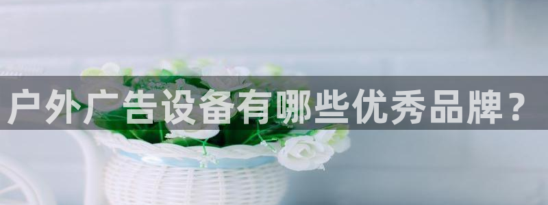 杏宇平台招商怎么样：户外广告设备有哪些优秀品牌？