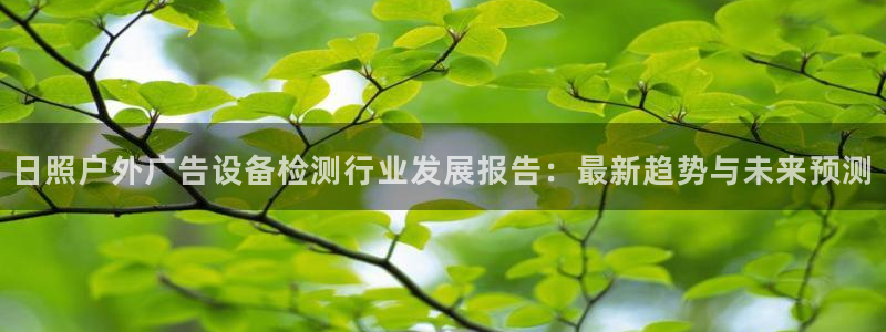 杏宇平台怎么样赚钱：日照户外广告设备检测