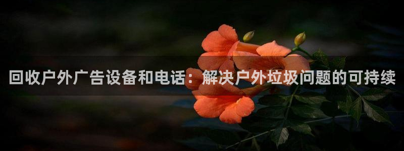 杏宇平台提现为什么这么久呢：回收户外广告设备和电话：解决户外垃圾问题的可持续