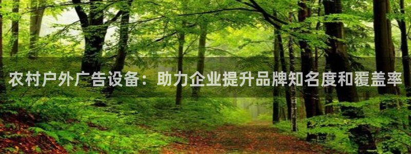 杏宇代理注册：农村户外广告设备：助力企业